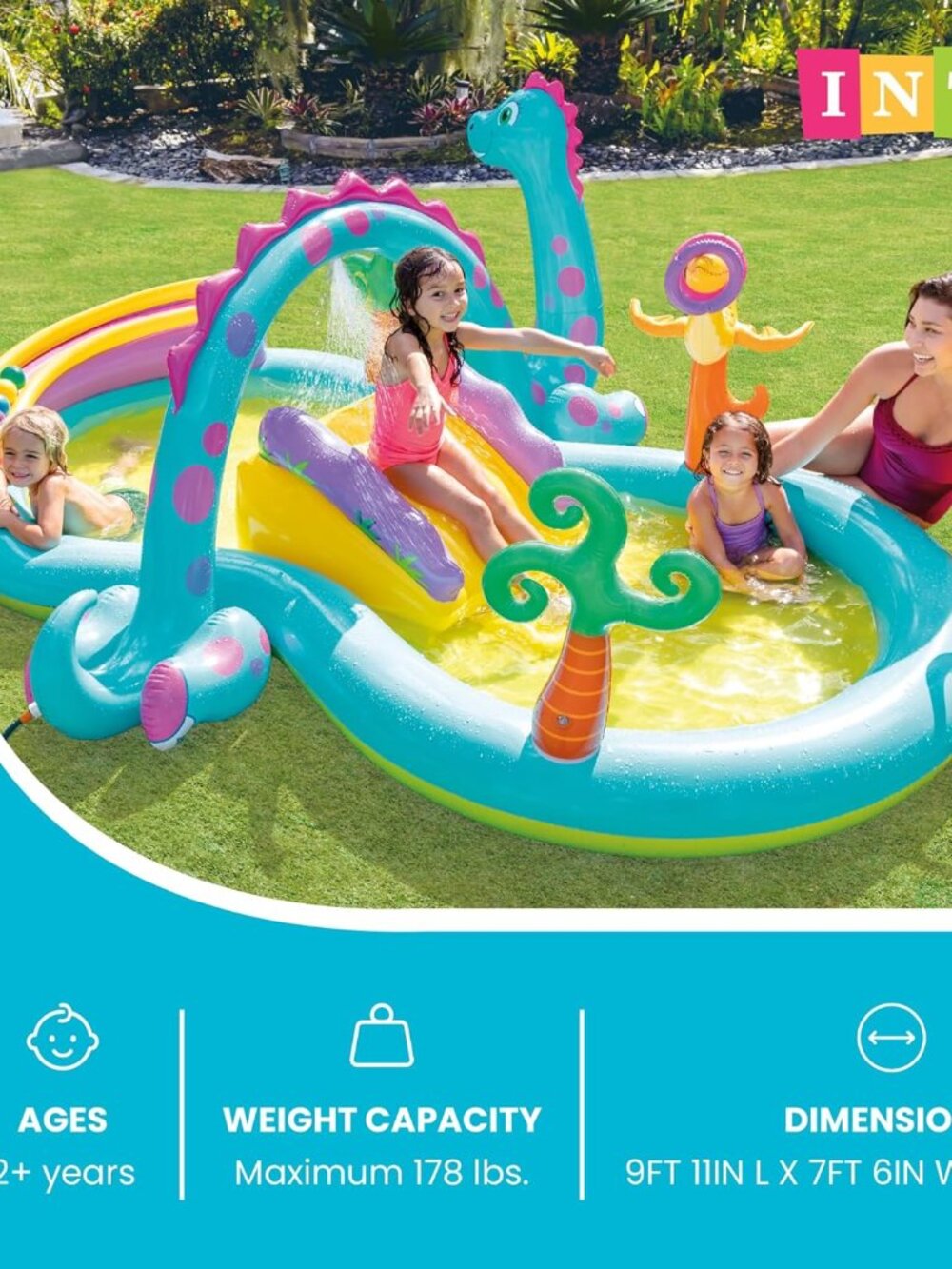 New Intex Dinoland Inflatable Play Center